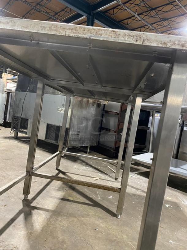 Commercial Stainless Steel Open Base Work Top Table! On Legs! - Image 8 of 8