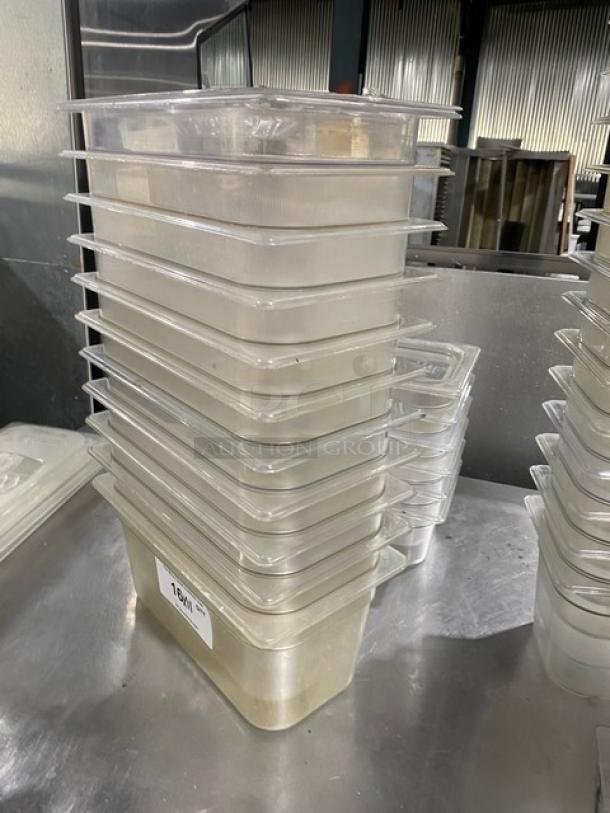Commercial Clear Polycarbonate Food Pans & Lids! 11X Your Bid! - Image 2 of 10