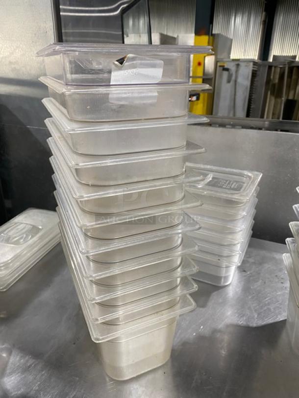 Commercial Clear Polycarbonate Food Pans & Lids! 11X Your Bid! - Image 4 of 10