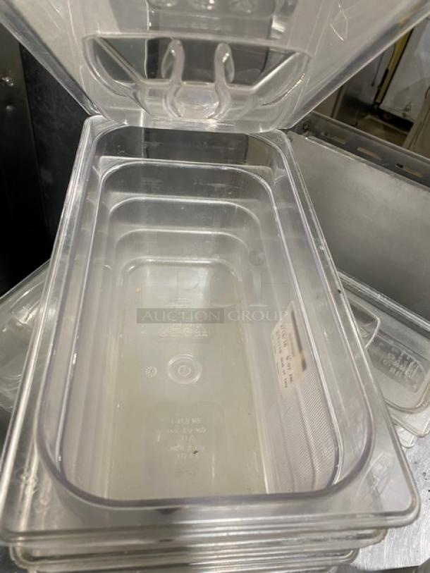 Commercial Clear Polycarbonate Food Pans & Lids! 11X Your Bid! - Image 5 of 10