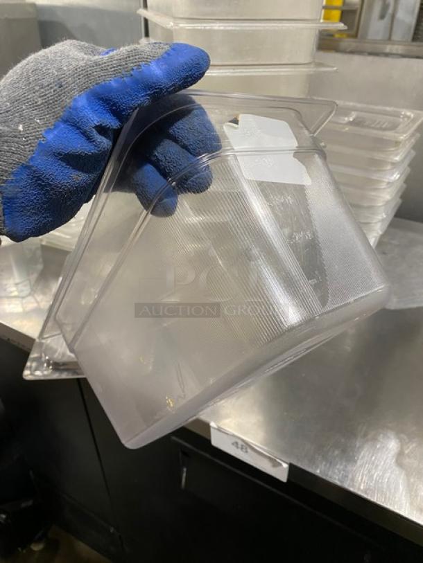 Commercial Clear Polycarbonate Food Pans & Lids! 11X Your Bid! - Image 6 of 10