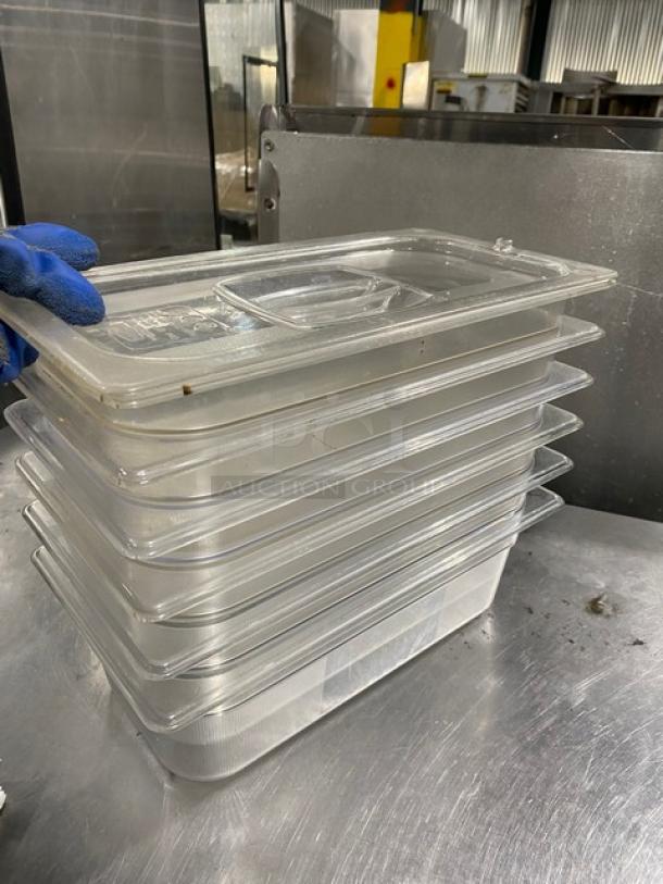 Commercial Clear Polycarbonate Food Pans & Lids! 6X Your Bid! - Image 3 of 10