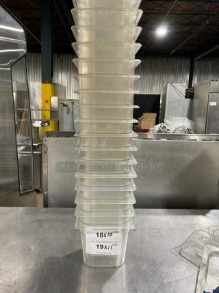 Commercial Clear Polycarbonate Food Pans & Lids! 10X Your Bid!