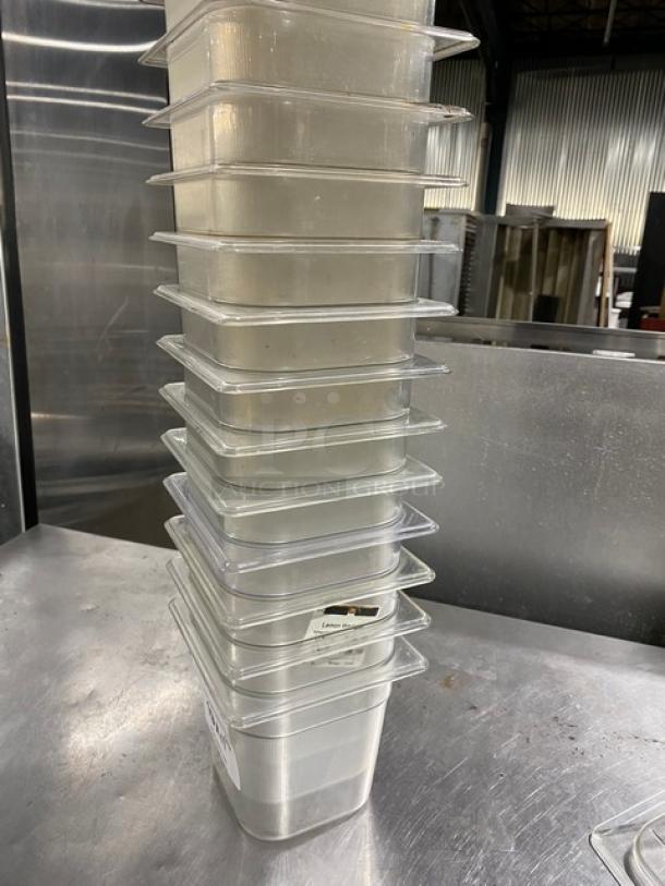 Commercial Clear Polycarbonate Food Pans & Lids! 10X Your Bid! - Image 2 of 9