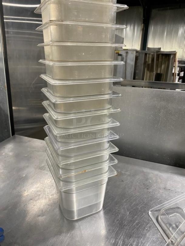 Commercial Clear Polycarbonate Food Pans & Lids! 11X Your Bid! - Image 3 of 9