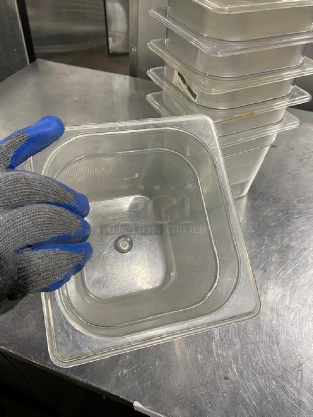Commercial Clear Polycarbonate Food Pans & Lids! 11X Your Bid! - Image 6 of 9