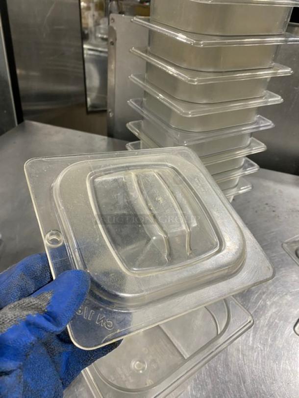 Commercial Clear Polycarbonate Food Pans & Lids! 11X Your Bid! - Image 8 of 9
