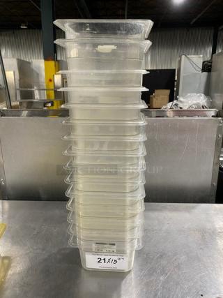 Commercial Clear Polycarbonate Food Pans! 15X Your Bid!