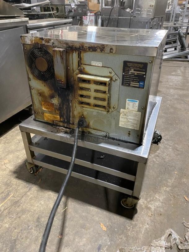 TurboChef Commercial Stainless Steel Electric Powered Single Stack Rapid Cook Turbo Oven! With Digital Controls! Model: NGC SN: NGCD607853! 208/230-240V! On Double Shelf Equipment Cart! With Casters! - Image 3 of 10