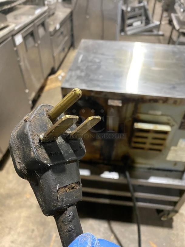 TurboChef Commercial Stainless Steel Electric Powered Single Stack Rapid Cook Turbo Oven! With Digital Controls! Model: NGC SN: NGCD607853! 208/230-240V! On Double Shelf Equipment Cart! With Casters! - Image 10 of 10