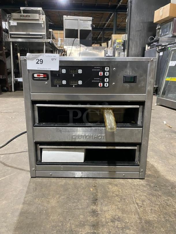 Carter Hoffmann Commercial Stainless Steel Electric Powered Modular Heated Holding Cabinet! With Programable Controls! Model: MZ223-4D SN: 588576-112015! 120V 1 Phase! - Image 1 of 9