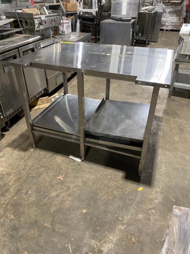 Commercial Stainless Steel Work Top Table! With Double Undershelf! On Legs! - Image 3 of 10