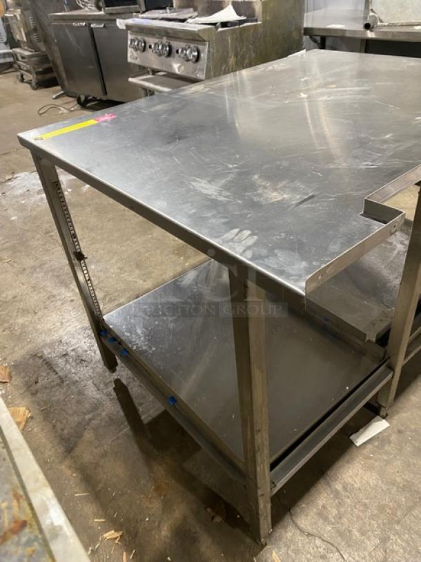 Commercial Stainless Steel Work Top Table! With Double Undershelf! On Legs! - Image 4 of 10