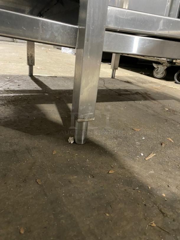 Commercial Stainless Steel Work Top Table! With Double Undershelf! On Legs! - Image 7 of 10