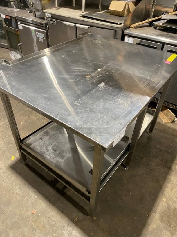 Commercial Stainless Steel Work Top Table! With Double Undershelf! On Legs! - Image 10 of 10