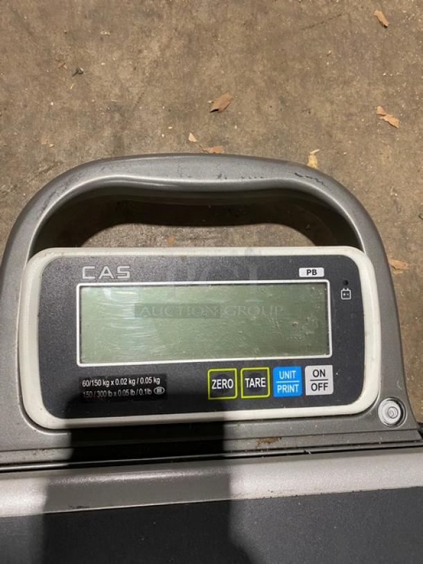 CAS Commercial Electric Powered Portable Bench Scale! Model: PB SN: PB0270908! On Legs! - Image 5 of 7