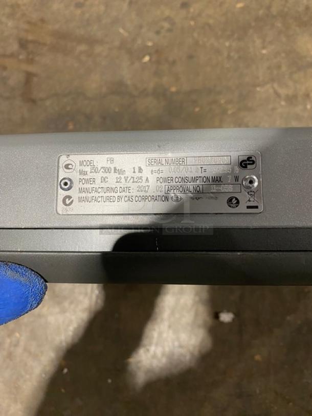 CAS Commercial Electric Powered Portable Bench Scale! Model: PB SN: PB0270908! On Legs! - Image 6 of 7