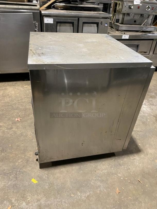 Delfield Commercial Stainless Steel Single Door Undercounter Refrigerator! With Poly Coated Wire Racks! Model: 406CA-DD1 SN: 15041520022937! 115V 1 Phase! On Casters! - Image 4 of 9