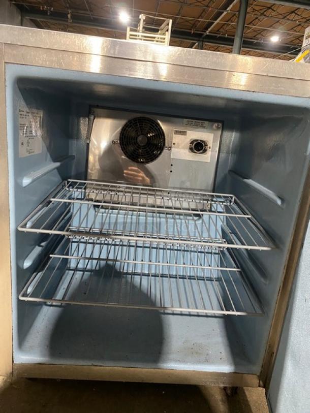 Delfield Commercial Stainless Steel Single Door Undercounter Refrigerator! With Poly Coated Wire Racks! Model: 406CA-DD1 SN: 15041520022937! 115V 1 Phase! On Casters! - Image 5 of 9
