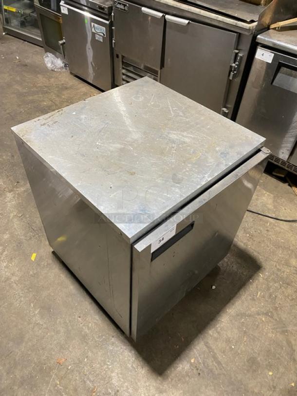 Delfield Commercial Stainless Steel Single Door Undercounter Refrigerator! With Poly Coated Wire Racks! Model: 406CA-DD1 SN: 15041520022937! 115V 1 Phase! On Casters! - Image 7 of 9