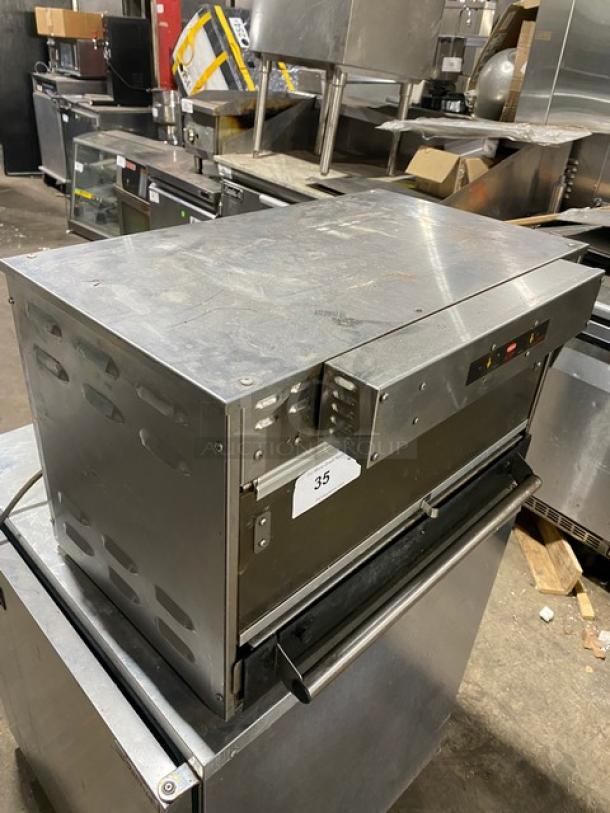 Hatco Glo-Ray Series Commercial Stainless Steel Electric Powered Countertop Food Warmer! Model: GRMW-3 SN: 4618860747! 120V 1 Phase! - Image 9 of 9
