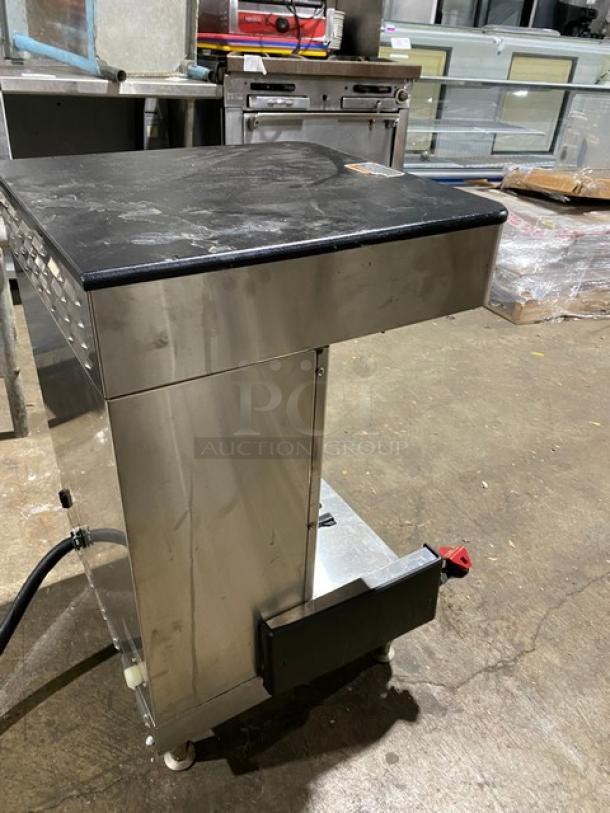 Bunn Infusion Series Commercial Stainless Steel Electric Powered Countertop Twin Soft Heat Coffee Brewer! Energy Star Certified! With Hot Water Dispenser!  Model: ICBTWINSH SN: ICBT037413! 120/208V 1 Phase! On Legs! - Image 4 of 12