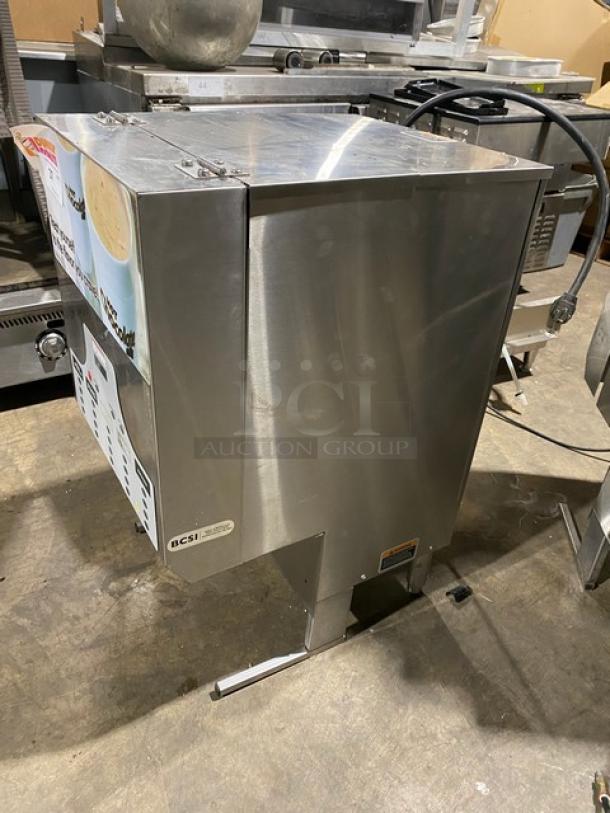 Bunn Dunkin Donuts Style Commercial Stainless Steel Electric Powered Countertop 5-Flavor Hot Chocolate/Cappuccino Hot Beverage Machine! With Hot Water Dispenser! With Digital Controls! Model: IMIX-5 SN: IMIX036613! 120/208-240V 1 Phase! On Legs! - Image 2 of 13