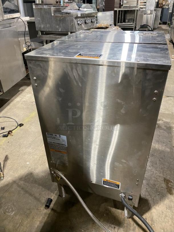Bunn Dunkin Donuts Style Commercial Stainless Steel Electric Powered Countertop 5-Flavor Hot Chocolate/Cappuccino Hot Beverage Machine! With Hot Water Dispenser! With Digital Controls! Model: IMIX-5 SN: IMIX036613! 120/208-240V 1 Phase! On Legs! - Image 3 of 13