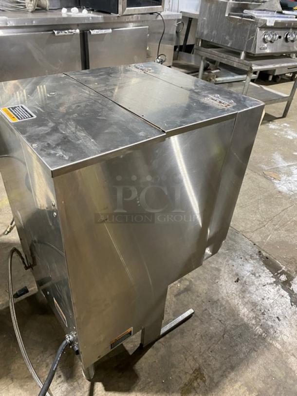 Bunn Dunkin Donuts Style Commercial Stainless Steel Electric Powered Countertop 5-Flavor Hot Chocolate/Cappuccino Hot Beverage Machine! With Hot Water Dispenser! With Digital Controls! Model: IMIX-5 SN: IMIX036613! 120/208-240V 1 Phase! On Legs! - Image 4 of 13