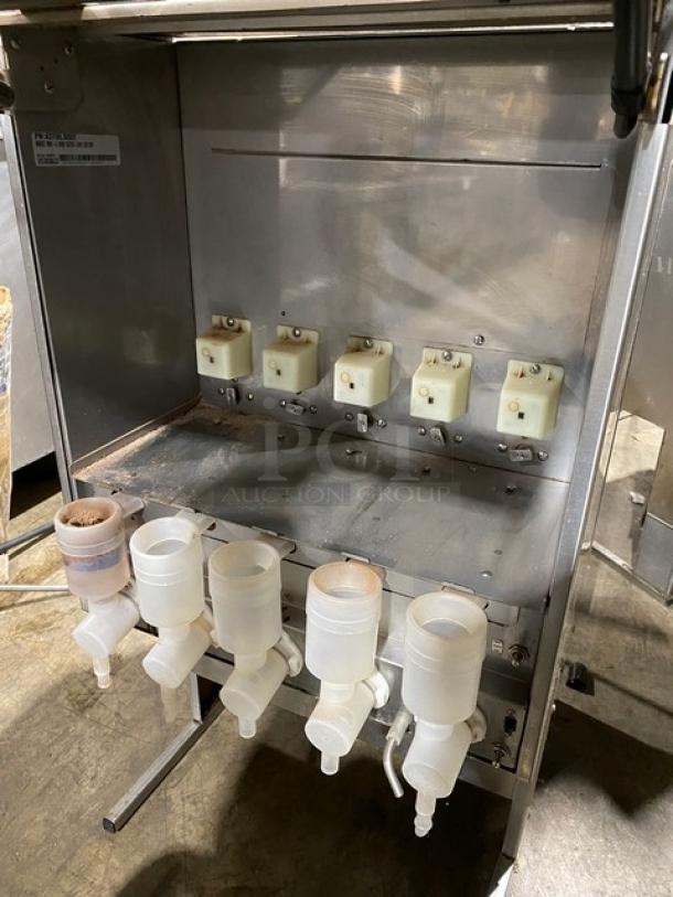 Bunn Dunkin Donuts Style Commercial Stainless Steel Electric Powered Countertop 5-Flavor Hot Chocolate/Cappuccino Hot Beverage Machine! With Hot Water Dispenser! With Digital Controls! Model: IMIX-5 SN: IMIX036613! 120/208-240V 1 Phase! On Legs! - Image 7 of 13