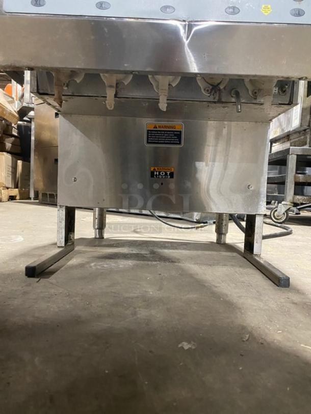 Bunn Dunkin Donuts Style Commercial Stainless Steel Electric Powered Countertop 5-Flavor Hot Chocolate/Cappuccino Hot Beverage Machine! With Hot Water Dispenser! With Digital Controls! Model: IMIX-5 SN: IMIX032348! 120/208-240V 1 Phase! On Legs! - Image 6 of 12