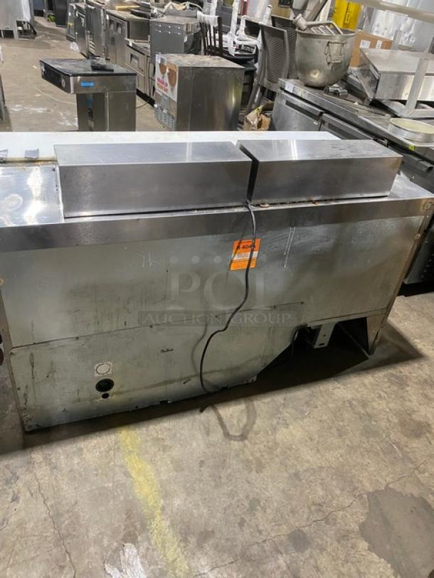 Delfield Commercial Stainless Steel 4 Drawer Refrigerated Bain Marie Style Mega Top Salad/Sandwich Prep Table! With Removable Cutting Board! Model: UCD4464N-12-DD5 SN: 1211152001424! 115V 1 Phase! On Casters! - Image 3 of 10