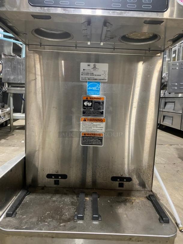 Bunn Infusion Series Commercial Stainless Steel Electric Powered Countertop Twin Soft Heat Coffee Brewer! Energy Star Certified! With Hot Water Dispenser!  Model: ICBTWINSH SN: ICBT051251! 120/208V 1 Phase! On Legs! - Image 5 of 11