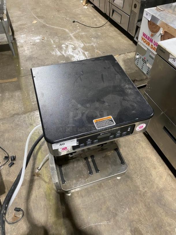 Bunn Infusion Series Commercial Stainless Steel Electric Powered Countertop Twin Soft Heat Coffee Brewer! Energy Star Certified! With Hot Water Dispenser!  Model: ICBTWINSH SN: ICBT051251! 120/208V 1 Phase! On Legs! - Image 11 of 11