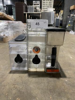 Lot Of Commercial Clear Polycarbonate Coffee Hoppers! ALL ONE MONEY!