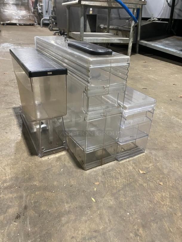 Lot Of Commercial Clear Polycarbonate Coffee Hoppers! ALL ONE MONEY! - Image 3 of 10