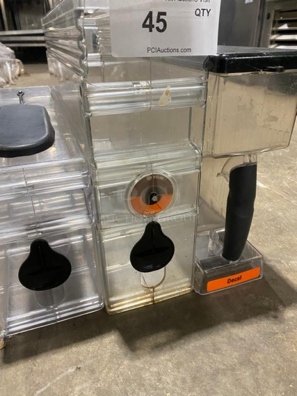 Lot Of Commercial Clear Polycarbonate Coffee Hoppers! ALL ONE MONEY! - Image 6 of 10
