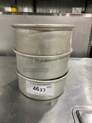 American Metalcraft Commercial Aluminum Round Baking Pans! 3X Your Bid!