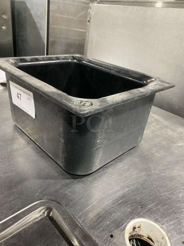 Carlisle Commercial Black Half Size Food Pan! Model: NCM1101! - Image 2 of 8