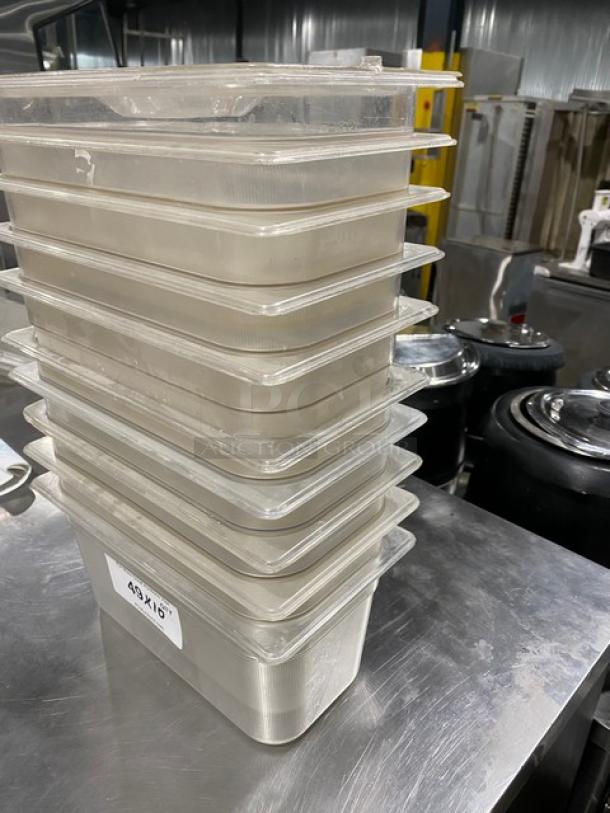 Commercial Clear Polycarbonate Food Pans & Lid! 10X Your Bid! - Image 2 of 10