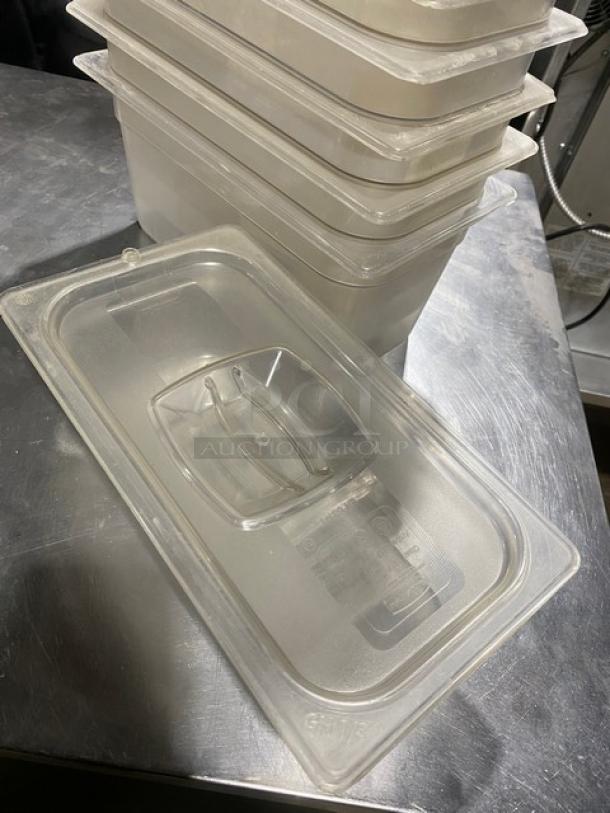 Commercial Clear Polycarbonate Food Pans & Lid! 10X Your Bid! - Image 5 of 10