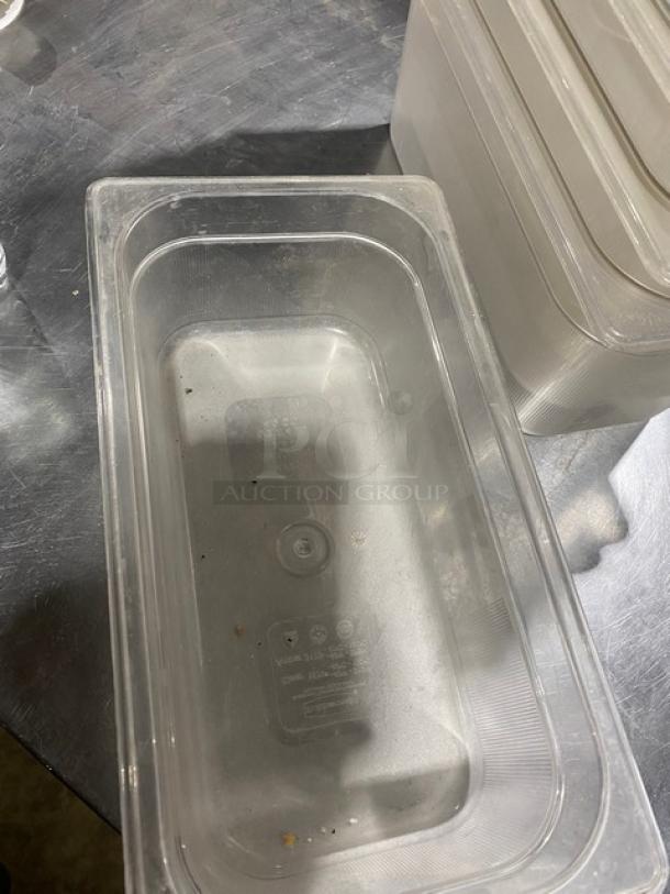 Commercial Clear Polycarbonate Food Pans & Lid! 10X Your Bid! - Image 7 of 10