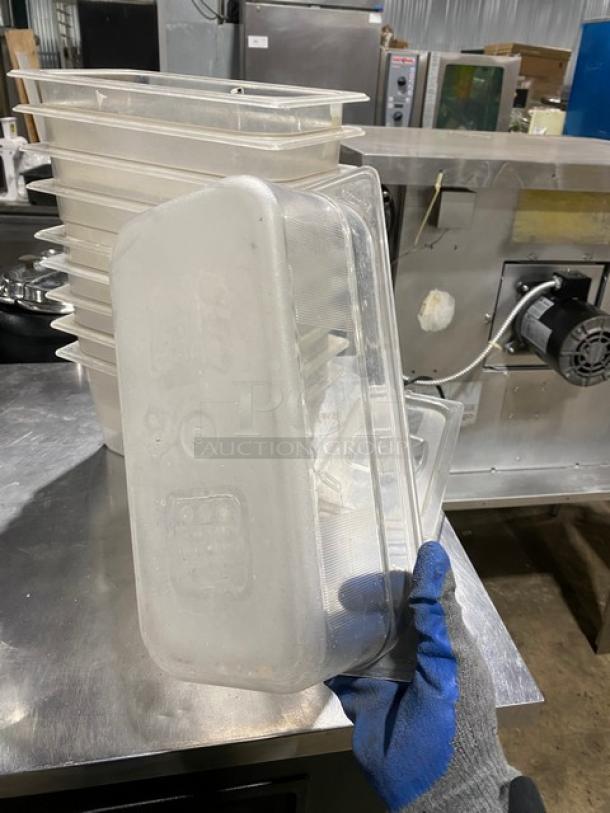 Commercial Clear Polycarbonate Food Pans & Lid! 10X Your Bid! - Image 8 of 10