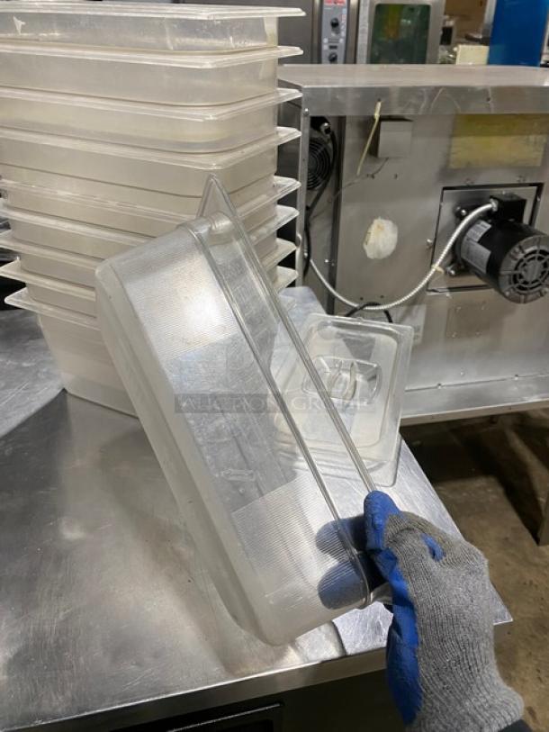Commercial Clear Polycarbonate Food Pans & Lid! 10X Your Bid! - Image 9 of 10