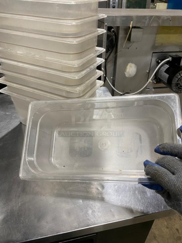 Commercial Clear Polycarbonate Food Pans & Lid! 10X Your Bid! - Image 10 of 10