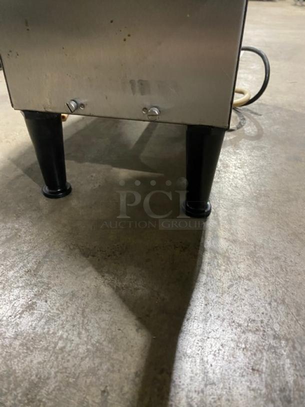 Taylor Dunkin Donuts Style Commercial Stainless Steel Electric Powered Countertop Flavor Shot Dispenser Machine! With 9 Clear Polycarbonate Hoppers! Model: C006-12 SN: K5026017! 120V 1 Phase! On Legs! - Image 6 of 11