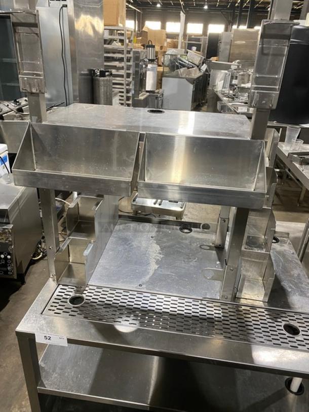 Custom Commercial Stainless Steel Multi-Level Equipment Center Cart! On Casters! - Image 6 of 9