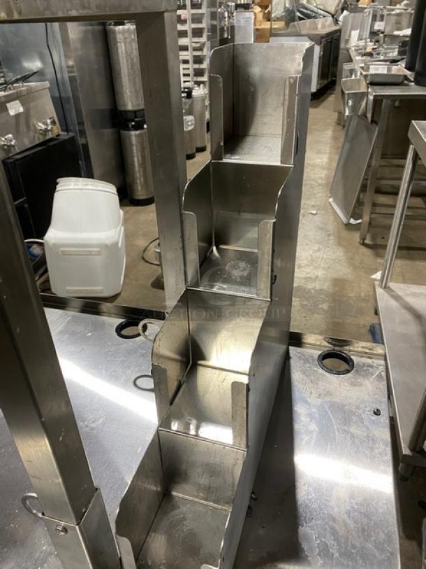 Custom Commercial Stainless Steel Multi-Level Equipment Center Cart! On Casters! - Image 7 of 9
