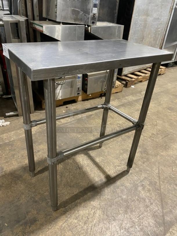 Commercial Stainless Steel Narrow Open Base Worktop Table! On Legs! - Image 2 of 7