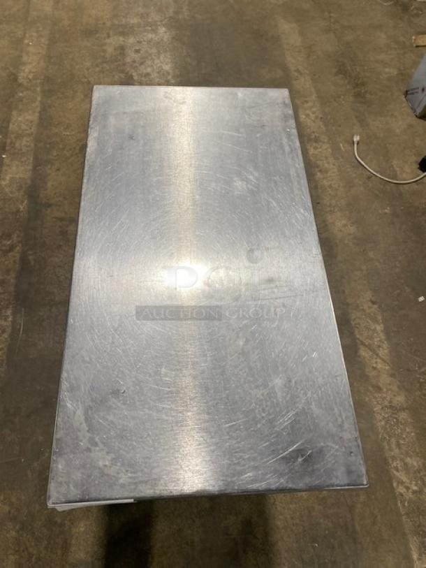 Commercial Stainless Steel Narrow Open Base Worktop Table! On Legs! - Image 5 of 7